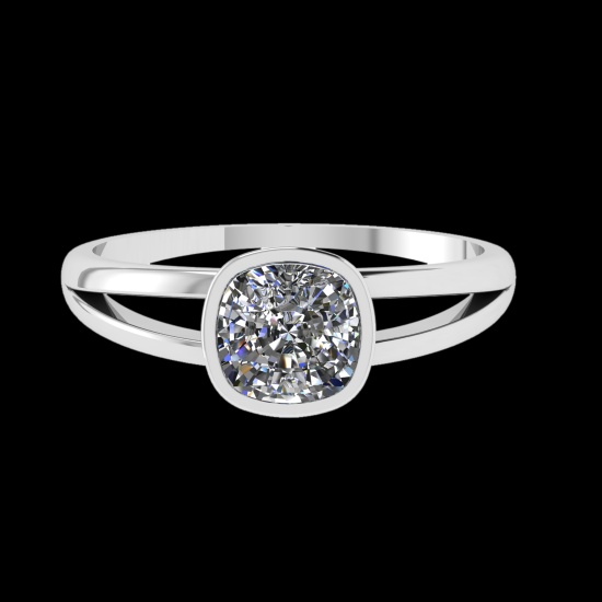1.25 Ctw VS/SI1 Diamond Prong Set 10K white Gold Solitaire Ring (ALL DIAMON