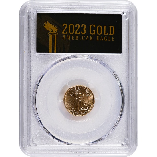 Certified American $5 Gold Eagle 2023 MS70 PCGS First Day of Issue