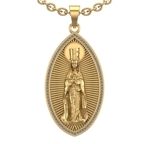 0.40 Ctw VS.SI1 (ALL DIAMOND ARE LAB GROWN ) Diamond 14k Yellow Gold Neckla