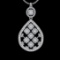 2.17 Ctw VS/SI1 Diamond 10k white Gold Pandant (ALL DIAMOND ARE LAB GROWN )