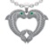 2.50 Ctw VS/SI1 Diamond 14k white Gold Fish Pandant (ALL DIAMOND ARE LAB GR