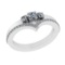 0.60 Ctw VS/SI1 Diamond 14k white Gold Engagement Ring (ALL DIAMOND ARE LAB