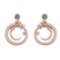 1.00 Ctw VS/SI1 Diamond Prong Set 14k Rose Gold Earrings (ALL DIAMOND ARE L