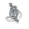 4.64 Ctw VS/SI1 Diamond 14K White Gold Engagement Ring (ALL DIAMOND ARE LAB