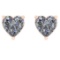 1.00 Ctw VS/SI1 Diamond 14k Rose Gold Stud Earrings (ALL DIAMOND ARE LAB GR
