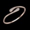 0.67 Ctw VS/SI1 Diamond 18K Rose Gold Bangle (ALL DIAMOND ARE LAB GROWN )
