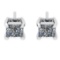 1.58 Ctw VS/SI1 Diamond 14k white Gold Stud Earrings (ALL DIAMOND ARE LAB G
