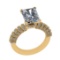3.79 Ctw VS/SI1 Diamond 14k Yellow Gold Engagement Ring (ALL DIAMOND ARE LA