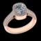 1.88 Ctw VS/SI1 Diamond 14 K Rose Gold Engagement Ring (ALL DIAMOND ARE LAB