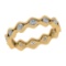 0.82 Ctw VS/SI1 Diamond 14k Yellow Gold Eternity Ring (ALL DIAMOND ARE LAB