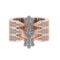 1.24 Ctw VS/SI1 Diamond 14K Rose Gold Cluster Engagement Ring (ALL DIAMOND