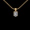 1.20 Ctw VS/SI1 Diamond Style 14 K Yellow Gold Solitaire Necklace(ALL DIAMO