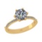 1.77 Ctw VS/SI1 Diamond 10K Yellow Gold Engagement Halo Ring