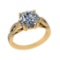 2.44 Ctw VS/SI1 Diamond 14K Yellow Gold Engagement Ring (ALL DIAMOND ARE LA