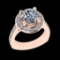 5.08 Ctw VS/SI1 Diamond 10k Rose Gold Engagement Ring (ALL DIAMOND ARE LAB