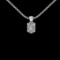 1.20 Ctw VS/SI1 Diamond Style 14 K White Gold Solitaire Necklace(ALL DIAMON