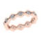0.82 Ctw VS/SI1 Diamond 14k Rose Gold Eternity Ring (ALL DIAMOND ARE LAB GR