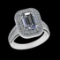 2.91 Ctw VS/SI1 Diamond Style 14 K White Gold Engagement Ring (ALL DIAMOND