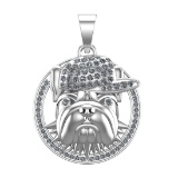 1.46 Ctw SI2/SI1 Diamond Prong Set 14k white Gold Pandant (ALL DIAMOND ARE
