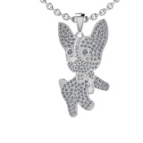 1.31 Ctw SI2/SI1 Diamond Style Prong Set 18K White Gold chinese year of the