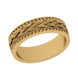 Engagement,Wedding,Anniversary Filigree Men s 14K Yellow Gold Band Ring (AL