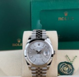 41mm Silver Dial Jubilee Oysterperpetual Datejust Rolex Comes with Box & Pa
