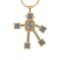 5.15 Ctw VS/SI1 Diamond 14K Yellow Gold robot theme Necklace (ALL DIAMOND A