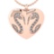 0.36 Ctw VS/SI1 Diamond 14k Rose Gold Pendant (ALL DIAMOND ARE LAB GROWN)