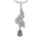 2.52 Ctw SI2/SI1 Diamond 14K White Gold Pendant (ALL DIAMOND ARE LAB GROWN)