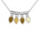 1.20 Ctw VS/SI1 Fancy NaturalYellow Brown Diamond 14K White Gold Pendant Ne