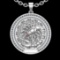 1.95 Ctw VS/SI1 Diamond 10K White Gold Sodiac Sign theme Pendant (ALL DIAMO