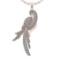 3.65 Ctw SI2/SI1 Diamond 14k Rose Gold Bird theme Pendant (ALL DIAMOND ARE
