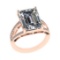 3.25 Ctw VS/SI1 Diamond 14k Rose Gold Engagement Ring (ALL DIAMOND ARE LAB