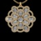 4.28 Ctw VS/SI1 Diamond 18K Yellow Gold Necklace (ALL DIAMOND ARE LAB GROWN