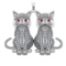 7.10 Ctw VS/SI1 Diamond 14k white Gold Creature theme Pendant (ALL DIAMOND