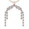 8.00 Ctw VS/SI1 Diamond 10K Rose Gold Pendant (ALL DIAMOND ARE LAB GROWN) (