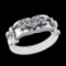 1.03 Ctw VS/SI1 Diamond 10k white Gold Engagement Ring (ALL DIAMOND ARE LAB