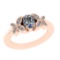 0.92 Ctw VS/SI1 Diamond 14k Rose Gold Engagement Ring (ALL DIAMOND ARE LAB
