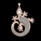 2.63 Ctw VS/SI1 Diamond 10k Rose Gold Pandant (ALL DIAMOND ARE LAB GROWN )