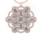 4.28 Ctw VS/SI1 Diamond 14K Rose Gold Necklace (ALL DIAMOND ARE LAB GROWN )