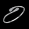0.67 Ctw VS/SI1 Diamond 18K White Gold Bangle (ALL DIAMOND ARE LAB GROWN )