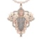 1.95 Ctw SI2/SI1 Diamond 14k Rose Gold Pendant (ALL DIAMOND ARE LAB GROWN)