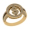 0.59 Ctw VS/SI1 Diamond Prong Set 14k Yellow Gold Ring (ALL DIAMOND ARE LAB