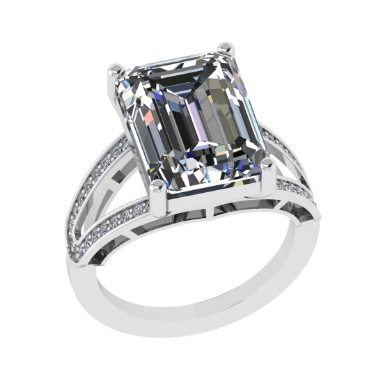 3.25 Ctw VS/SI1 Diamond 14k white Gold Engagement Ring (ALL DIAMOND ARE LAB