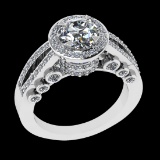 2.31 Ctw VS/SI1 (ALL DIAMOND ARE LAB GROWN ) Diamond 10k white Gold Engagem