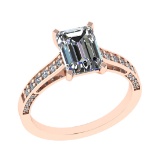 2.29 Ctw VS/SI1 Diamond 14k Rose Gold Engagement Ring (ALL DIAMOND ARE LAB
