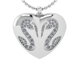 0.36 Ctw VS/SI1 Diamond 14k white Gold Pendant (ALL DIAMOND ARE LAB GROWN)