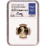 Certified American $10 Gold Eagle 2020-W PF70 NGC Moy sig.