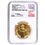 Certified American $100 Gold Liberty 2015-W High Relief MS70 NGC Florida Fu