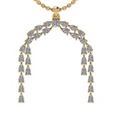 8.00 Ctw VS/SI1 Diamond 10K Yellow Gold Pendant (ALL DIAMOND ARE LAB GROWN)
